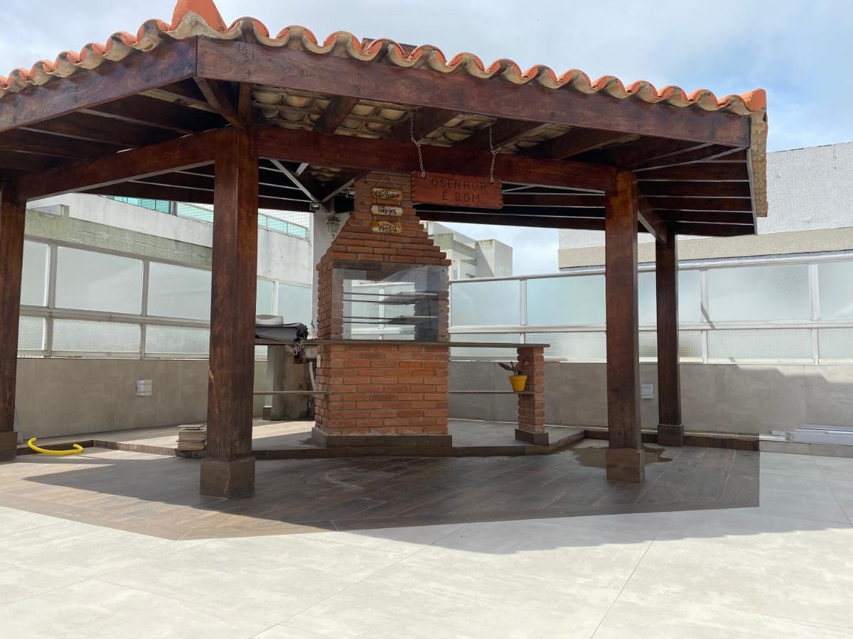 Cobertura Guaruja Apto Com Jacuzzi E Churrasqueira Kültér fotó