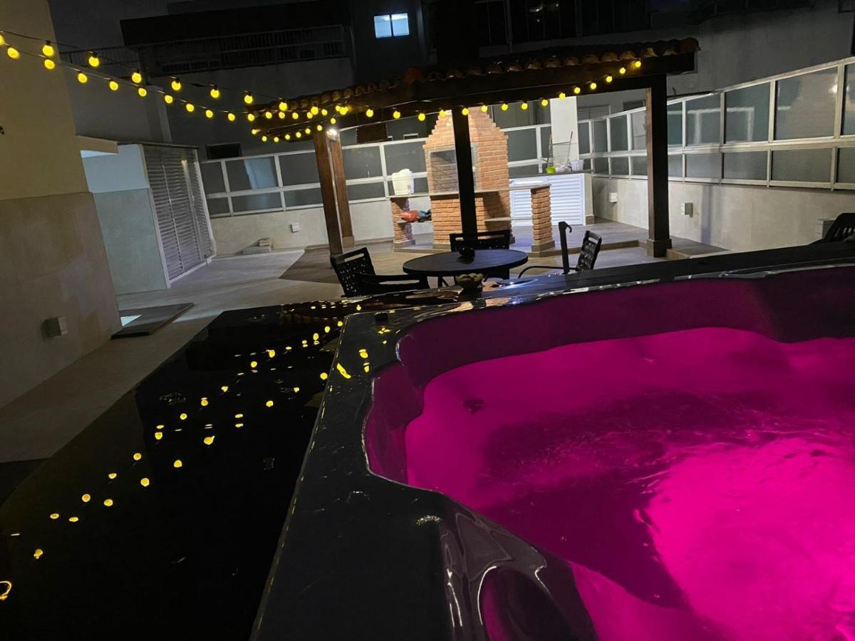 Cobertura Guaruja Apto Com Jacuzzi E Churrasqueira Kültér fotó